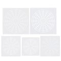 Miniatyrbilde 1 av 2: 5 ark Mandala Dotting Stencil Gjenbrukbar Mandala Mal Stencil