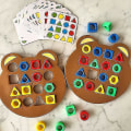 Miniatyrbilde 2 av 5: Form Matching Spill, Puslespill Form Farge Matching Brettspill, Foreldre-barn Interaktivt Brettspill,