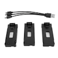 Pikkukuva 1 / 5: 3 kpl Droonin litiumakku 1800mah 3.7v Ladattava Quadcopter Droonin akku E88 E88pro E100 E99 K3 K6 E89 P1 P4 P5