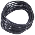 10 stk. Elastikker Shag Bands Armbånd Gummibånd Jelly Sorte Armringe