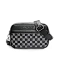 Miniatyrbild 2 av 5: Herr Casual Rutig Axelväska Läder Crossbody Väska Justerbar Rem Messenger Bag