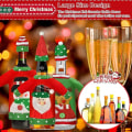 Miniatyrbilde 4 av 5: 3 stk. stygge julegenser vinflaskedeksel, håndlagde genser vinflaskeposer for juledekorasjoner stygg genserfest juledekorasjoner