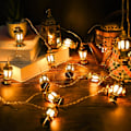 Miniatyrbild 1 av 5: Ramadan Ljusgirlang, 3m 20 LED Muslim LED Dekoration, Ramadan Ljuslyktor, Mubarak Lampa Ljusdekoration för Ramadanfest, Festival, Sovrum