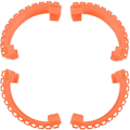 Miniatyrbild 2 av 5: Avata Propeller Guard Protector, Prop Bumper Anti-collision Cover För Dji Avata Tillbehör Drone Propeller Case