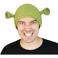 Miniatyrbillede 1 af 5: Unisex håndstrikkede Shrek-huer - varm og holdbar håndstrikket hue - uld vinterhue til kvinder og mænd - grøn, M
