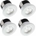 4-pack Mini LED Infällda Spotlights 3W Varmvit, Display Skåp & Registreringsskylt Belysning[JUN]