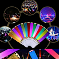 Miniatyrbilde 2 av 5: LED-lysstav LED-lysstav 15 farger byttbare Poi-lysstav for fester konserter bryllup white