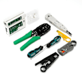 Miniatyrbilde 5 av 5: 12 stk Rj11 Rj45 3-formåls maskinvare nettverkskabel tester krympe tang verktøysett Qinhai
