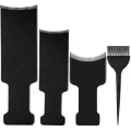 Miniatyrbilde 1 av 5: Sett med 4 balayage-brett og børster, 3 brett for hårfarging og 1 børste for hårfarging til farging og salongbruk.