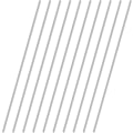 Miniatyrbillede 1 af 5: 1,5 mm x 200 mm 304 rustfrit stålrør - 10 stk. til modelbil DIY-håndværk