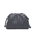 Miniatyrbillede 1 af 10: Molnrygsæk 2024 ny stil taske dame ko læder krøllet dumpling taske dame håndtaske skuldertaske MJ51 grå grey grey grey 22*9*14cm