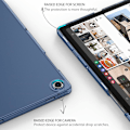 Pikkukuva 3 / 5: Kotelo Samsung Galaxy Tab A9+ Plus -tablettiin, näytön koko 11 tuumaa 2023, erittäin ohut taitettava kova takakuori, tummansininen red 11 in