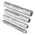 Miniatyrbillede 1 af 5: 4 stk. A/C Slange Barb Lige Splice Push In Fitting Aluminium 6 8 10 12 Lige Splice Barbed Fitting