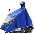 Miniatyrbild 1 av 4: Multifunktionell Regnponcho Regnrock, Universellt Vattentätt Skydd för Elscooter, Återanvändbart Regnskydd för Utomhusaktiviteter blue