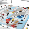 Miniatyrbild 5 av 8: Barn Lekmatta Stad Väg Byggnader Parkering Karta Spel Scen Karta Pedagogiska Leksaker