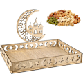 Miniatyrbilde 1 av 5: Ramadan-brett, Eid Mubarak-brett i tre, månemiddagstallerkenbrett, Ramadan-brett, Eid Mubarak-dessertbrett i tre, borddekorasjon for Ramadan-fest