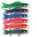 Miniatyrbillede 2 af 2: 6 stk. japansk karpe streamer karpe streamer guide flag japansk stil karpe streamer dekorative fiskeformede streamer foto flag