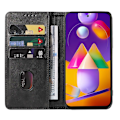 Miniatyrbillede 3 af 5: Magnetisk Lukning Læder Telefon Case til Samsung Galaxy M31s