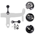 Miniatyrbilde 3 av 5: Sykkelstyremontering for sykkelcomputer, veisykkel, for F12 F MOST for Garmin (svart) (4 deler)