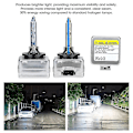 Miniatyrbilde 3 av 5: 2 stk D3s 8000k 35w Xenon Hovedlys Høyt Lysstyrke Ip68 Vanntett Bil Led Hovedlykt Gratis Frakt