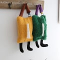 Miniatyrbillede 3 af 4: Tegneserie Tissue Box Kreativ Sød Plys Multifunktionel Skuffe gul