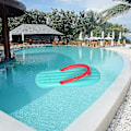 Miniatyrbild 2 av 5: Tofflor Simring Uppblåsbar För Jätte Vuxen Pool Float Madrass Strand Vatten Ringar Hav Fest Livboj