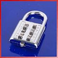 Miniatyrbilde 3 av 3: 5-sifret kode Passordlås Bagasjelås for oppbevaringsenhet Gym Locker Toolbox Silver