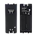 Miniatyrbilde 1 av 5: 2 stk. Svart/hvitt oppladbart batteri for Wii-spillkonsolltilbehør 2800mah Black