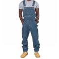 Pikkukuva 1 / 4: Miesten vaaleansiniset säädettävät olkaimet Denim Bib Overalls, farkkuhaalari