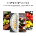 Miniatyrbild 4 av 5: Äggskärare, Äggskärare Heavy Duty Slicer För Jordgubbsfruktgarneringsskärare, Rostfritt Ståltråd