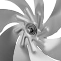 Miniatyrbillede 3 af 3: Pinwheel Vindmølle Rustfrit Stål Rotor, Kuglelejer, med Vindfløj (360  Rotation) - ya
