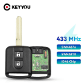 Miniatyrbilde 2 av 5: 5wk4 876/ 818 433mhz Id46 Chip Nøkkelbrikke For Nissan Elgrand X-trail Qashqai Navara Micra Note Nv200 2 Knapper Fjernkontroll