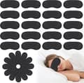 40-pack Sovmask för Män Kvinnor Barn, Individuellt Förpackade Sovbindlar Ögonskugga för Resor, Flygplan, Hotell, Fest black