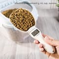 Miniatyrbillede 3 af 5: Måleske til kæledyrsfoder, Digital gram målekop, Aftagelig kop med LED-display, Præcis kæledyrsfoder vægningsske (Batterier ikke inkluderet)