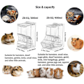 Miniatyrbillede 2 af 5: Hamsterfoderautomat Automatisk Gravity Feeder til Smådyr