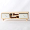 Pikkukuva 1 / 4: Miniatyyrihuonekalut Lelut Nukkekoti DIY Koriste Tarvikkeet Mini Kaksiteräinen Puukaappi