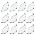 12-pack 7W Vita LED Infällda Downlight Spotlights för Tak [JUN]