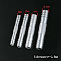 Miniatyrbillede 2 af 5: 4 stk. A/C Slange Barb Lige Splice Push In Fitting Aluminium 6 8 10 12 Lige Splice Barbed Fitting
