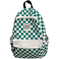 Miniatyrbillede 1 af 4: Ternet Rygsæk Gingham Skole Tasker Tilbage Til Skolen Tilbehør Til Studerende (grøn)