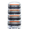 24 stk. barberblade barberbladsrefiller til Fusion 5, barberblade til mænd - Orange sort Ny version