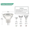 Miniatyrbillede 4 af 5: 2024 12 stk. MR11 Halogenpærer GU4 Halogenlampe 12V 20W MR11 GU4 Dæmpbar Pære Glasdæksel Til Loftlampe 2-polet Halogenpære 2700K Varmt Hvid