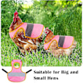 Miniatyrbillede 2 af 5: 3 stk. hønserefleksvest justerbar kyllinge sele gå kylling hønseforklæder til høns fjerbeskyttelse 3Pcs Pink