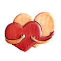 Et kram fra mit hjerte til dig - Træskæring, kærlige hjerteformede trædekorationer til mors dag, valentinsdag, gave til ham og hende D