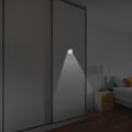 Miniatyrbilde 3 av 5: Nødbelysning Garderobe Liten Nattlys Multifunksjonell Korridor Vegglampe Firkant Cob Veggbryterlys Hvit
