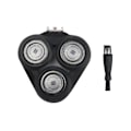 Miniatyrbillede 3 af 5: Reservehoved til Philips S5000 S5370 S5571 S5420 S5140 S5078 S5077 S5050 S5082 Elektrisk Skraberblad - Sort BlackBlue