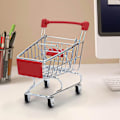 Miniatyrbilde 3 av 4: Barn Supermarked Mini Handlekurv Mini Supermarked Handlekurv Red
