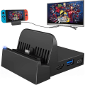Miniatyrbilde 2 av 5: Bærbar Mini Switch TV-dokkingstasjon Ladestativ Erstatning for Switch Dock Set, Kompakt Swi