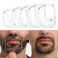 Miniatyrbillede 1 af 4: Skægformer Goatee Skæg Styling Skabelon Skægformningsværktøj Mode Goatee Barberingsskabelon Goatee Trimmerværktøj til Mænd, 5 Størrelser white 1 Set