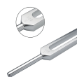 Miniatyrbillede 3 af 5: 128 Hz stemmegaffel - vægtet - akustisk stemmegaffel til terapi 128 Hz akustisk skydestemmegaffel Silver
