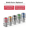 Miniatyrbilde 5 av 5: Nøkkelring for bitsholder, 5 stk 1/4 Hex Impact Drill Bit Nøkkelring Hurtigkobling Holder Drill Skrue Photo color